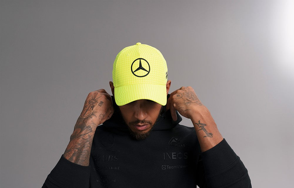 Mercedes-AMG PETRONAS 2023 Lewis Hamilton Neon Yellow Cap