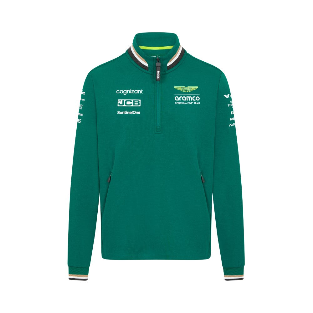 NEW Aston Martin F1 2024 Quarter Zip Sweatshirt