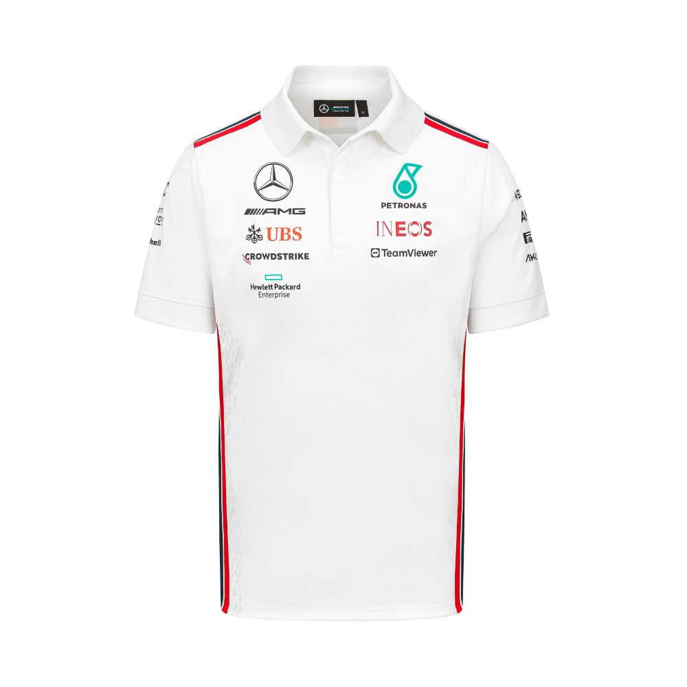 Mercedes-AMG PETRONAS 2023 Mens White Poloshirt