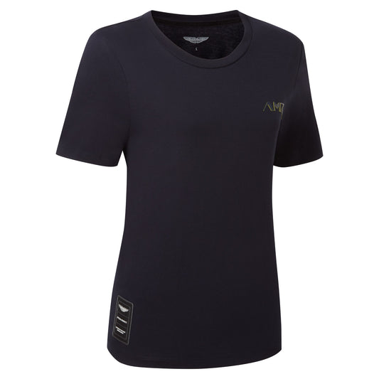 NEW Aston Martin Racing Ladies Navy Logo T-Shirt