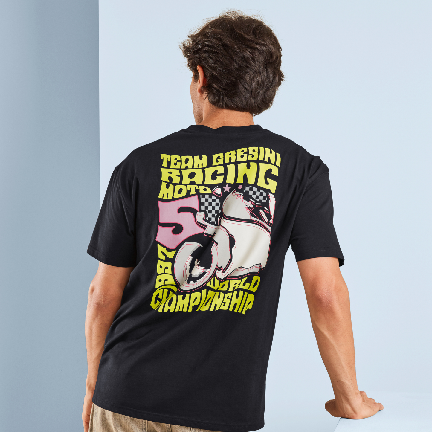 NEW Gresini Racing Neon Racer Graphic T-shirt