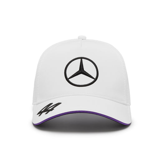 NEW Mercedes-AMG PETRONAS 2024 Lewis Hamilton White Trucker Cap