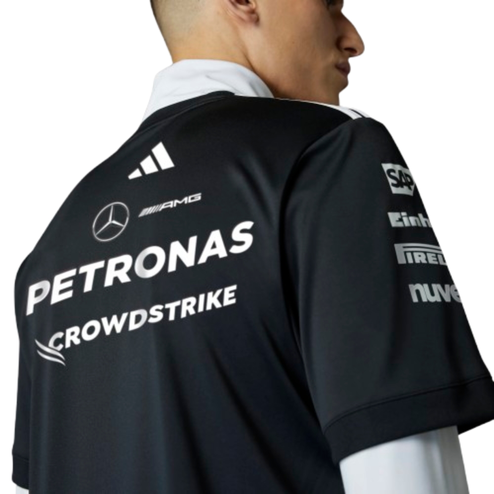 2025 Mercedes-AMG PETRONAS Replica Driver T-Shirt Black