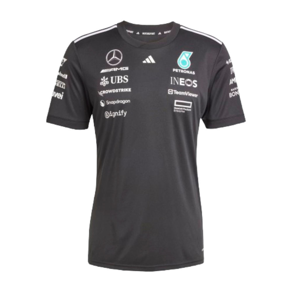 2025 Mercedes-AMG PETRONAS Replica Driver T-Shirt Black