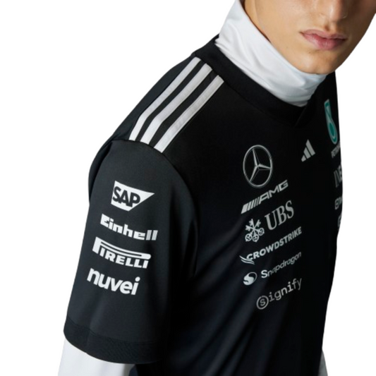 2025 Mercedes-AMG PETRONAS Replica Driver T-Shirt Black