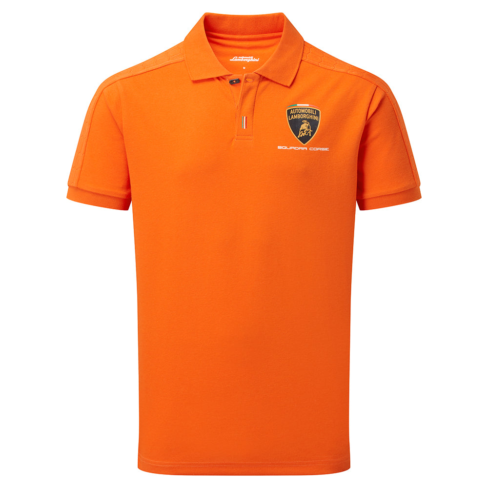 Lamborghini Mens Orange Poloshirt