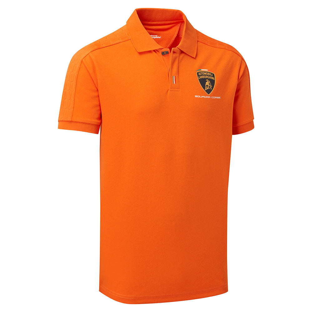 Lamborghini Mens Orange Poloshirt